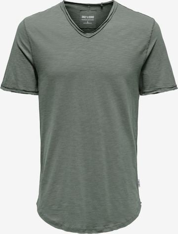 pilka Only & Sons Marškinėliai 'ONSBENNE': priekis