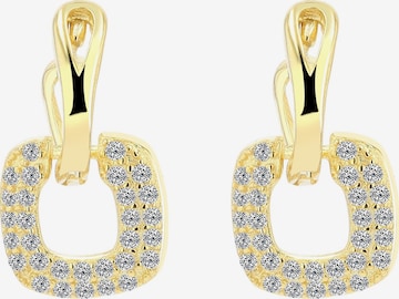 Akzent Ohrringe 'Raina, 925 Sterlingsilber, langlebig' in Gold: Vorderseite