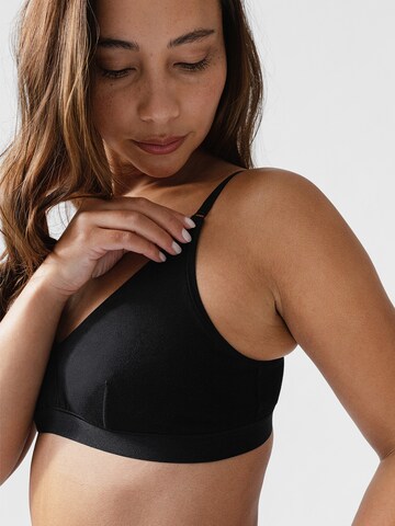 Erlich Textil T-shirt BH 'VIola' in Zwart
