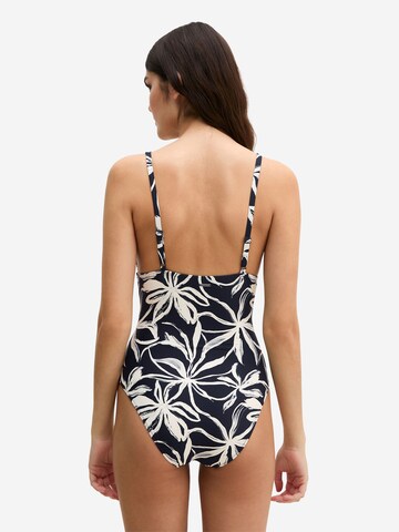 Triangle Maillot de bain ' Abstract Floral ' Marc O'Polo en noir