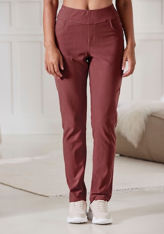 H.I.S Trousers in Red: front