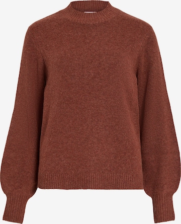 VILA Sweater 'HANNA' in Brown: front