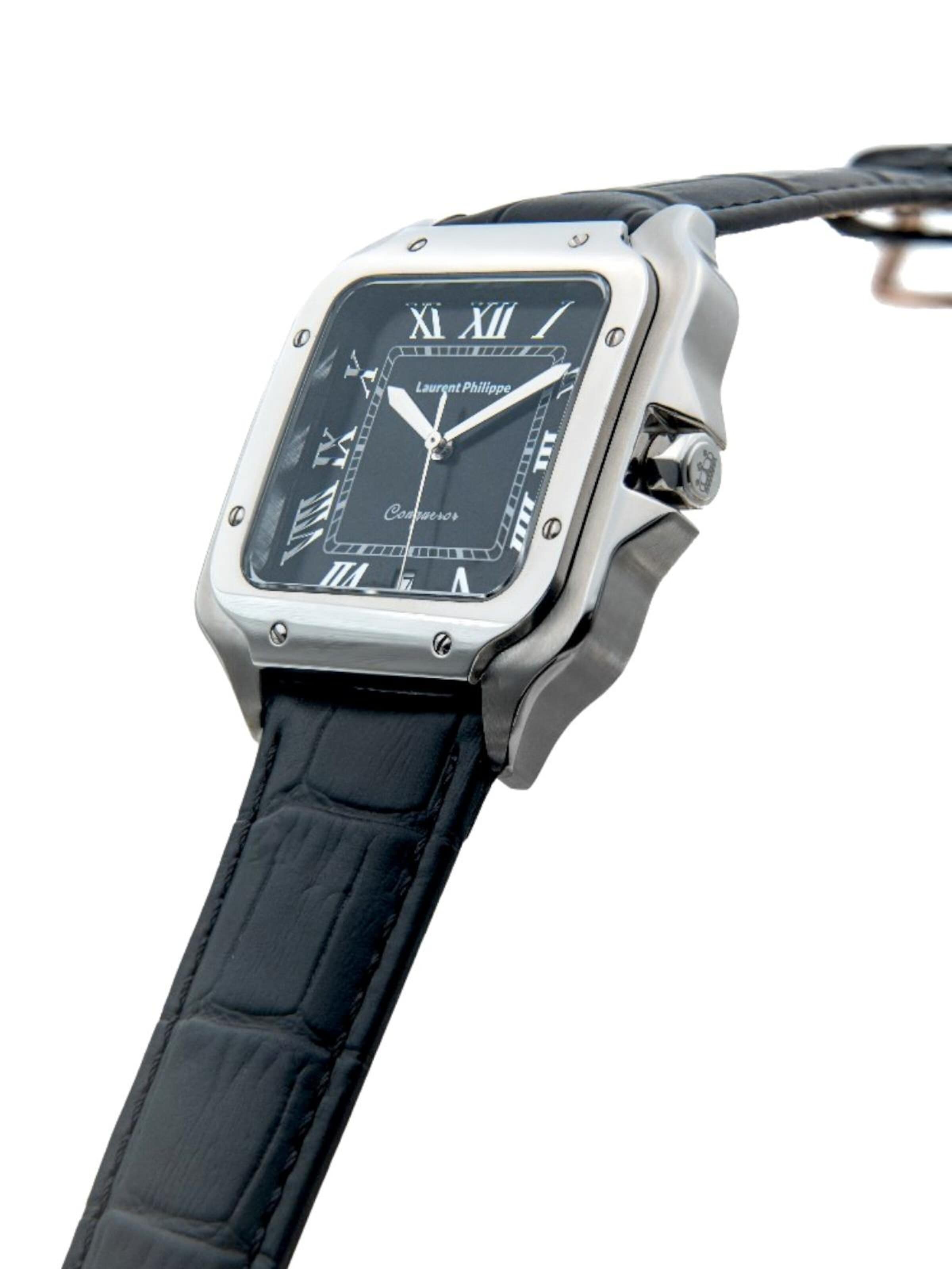 Laurent Philippe - Reloj analógico 'Conqueror  Black Orlov - Phantom' en negro
