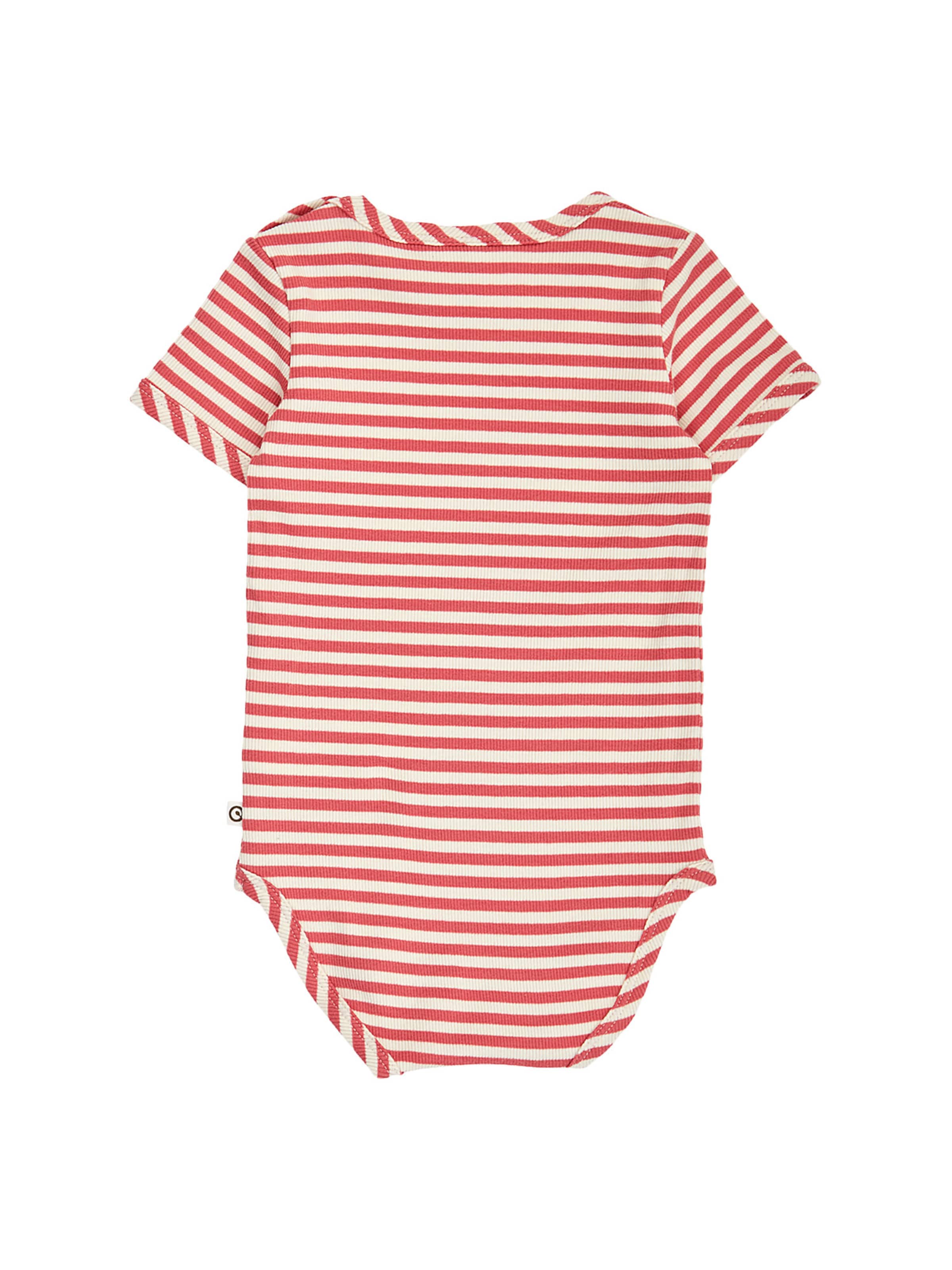 Barboteuse / body Müsli by GREEN COTTON en rouge