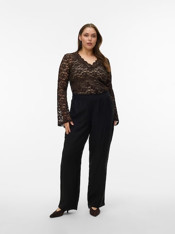 Vero Moda Curve Loosefit Kalhoty 'VMCOtea' – černá