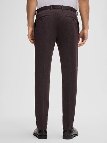 Coupe slim Pantalon à plis 'Kynd' STRELLSON en rouge