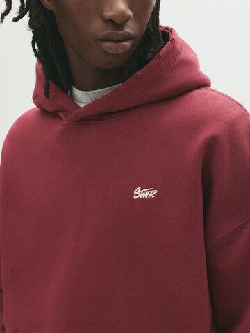Pull&Bear Sweatshirt in Rood