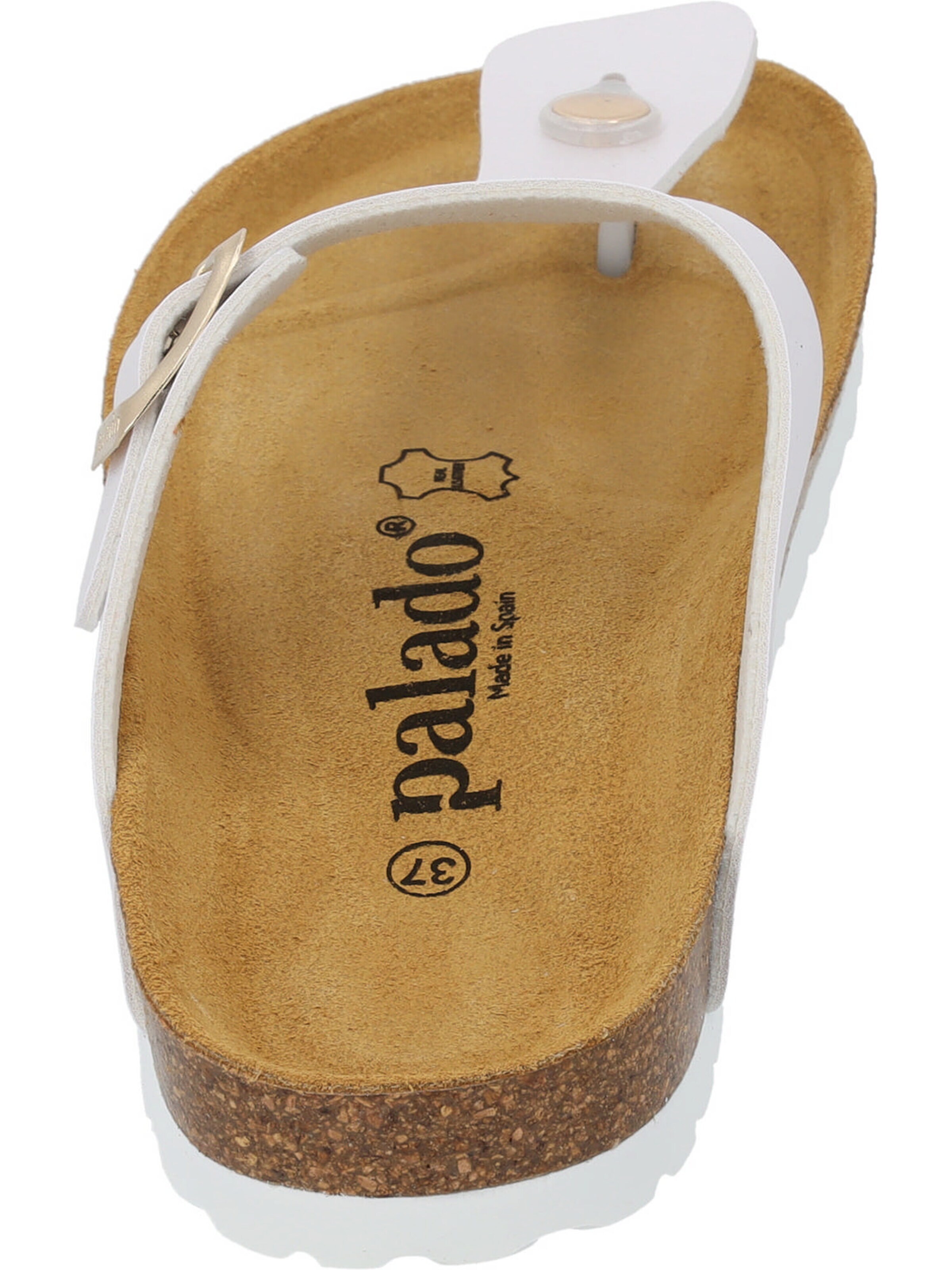 Palado Teenslipper 'Kos Metallic' in Wit