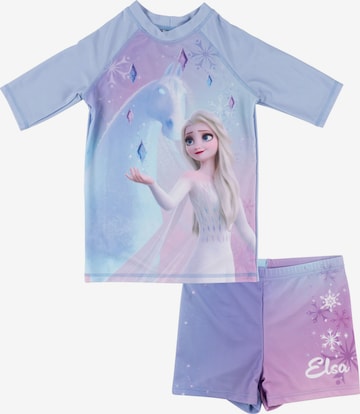 Disney Die Eiskönigin Athletic Swimwear 'Elsa Frozen UV-Schutz 30' in Blue: front