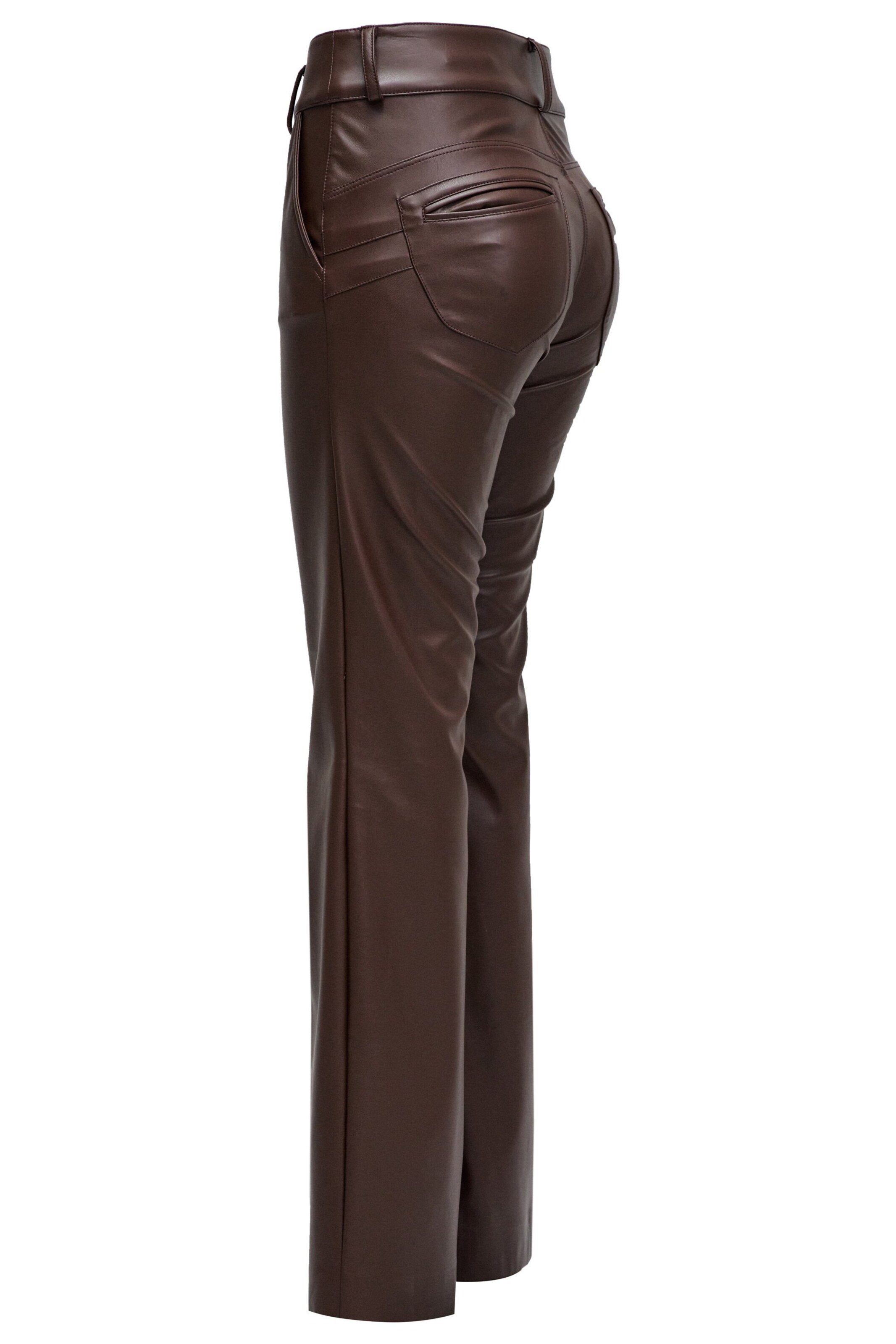 Salsa Jeans Flared Chino trousers 'Secret' in Brown