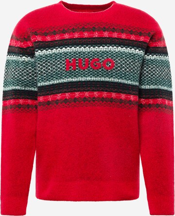 Pull-over HUGO en rouge : devant