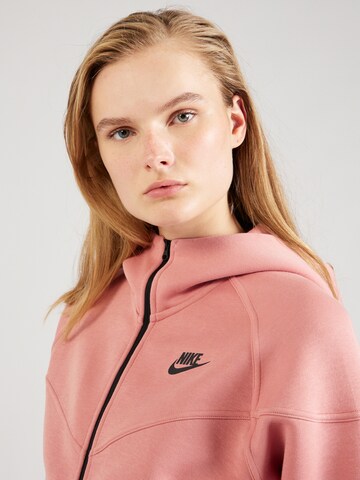 Nike Sportswear Přechodná bunda 'TECH FLEECE' – červená