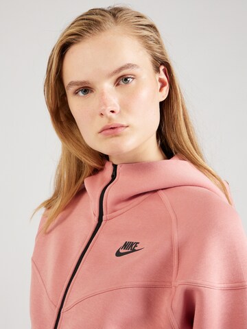 Nike SportswearSportska jakna 'TECH FLEECE' - crvena boja