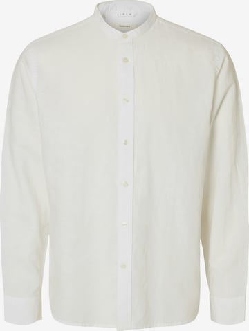 SELECTED Regular Fit Hemd 'SLHClay' in Weiß: Vorderseite