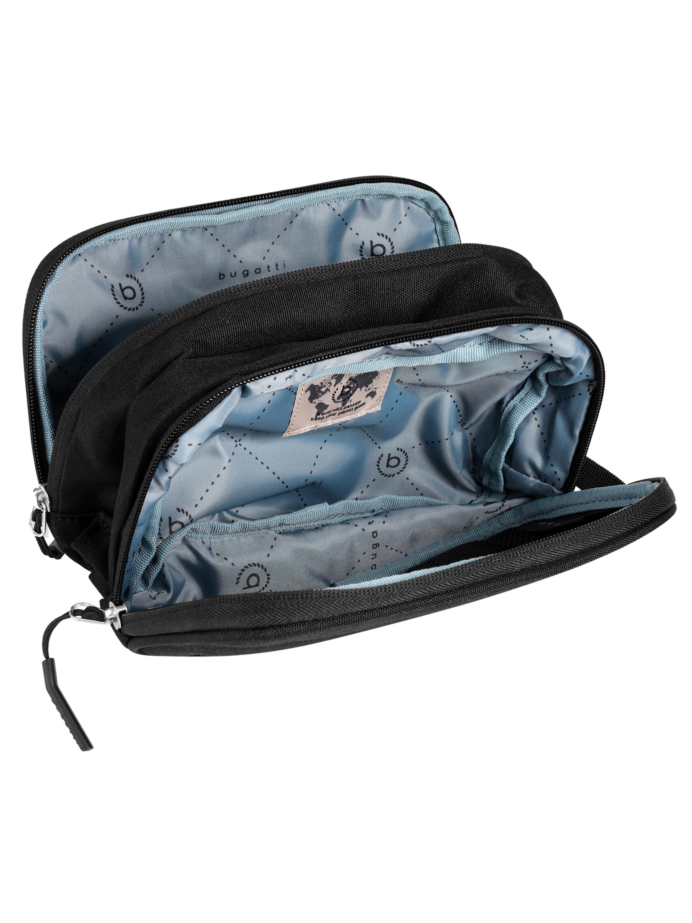 Trousses de toilette 'BLANC DELIGHT' bugatti en noir