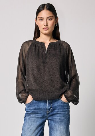 Street One Studio Blouse in Brown: front