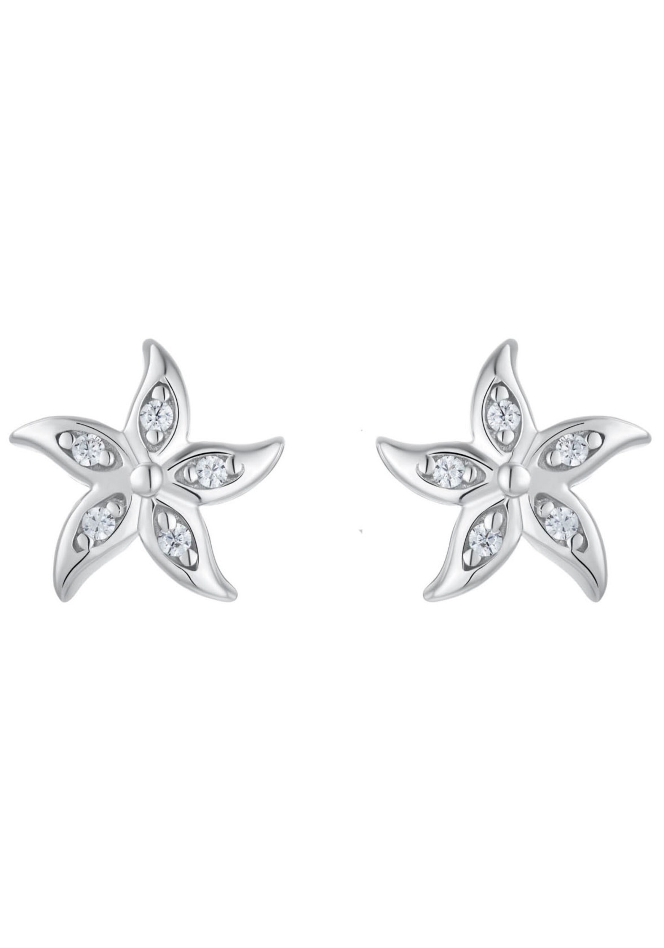 AMOR Earrings in Silver: front