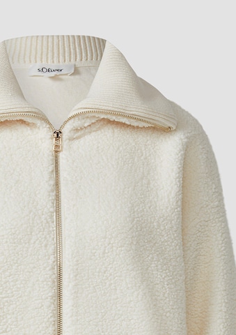 s.Oliver Zip-Up Hoodie in Beige