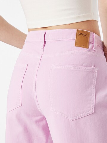 ONLY Regular Jeans 'JANET' in Roze