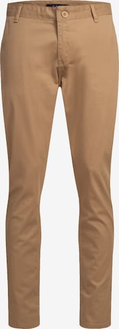 Indumentum Chino Pants in Beige: front