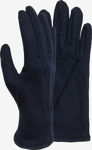 Boggi Milano Full finger gloves in Blue: front