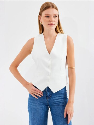 Bigdart - Colete de fato em branco: frente