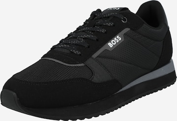 BOSS Black - Zapatillas deportivas bajas 'Kai' en negro: frente