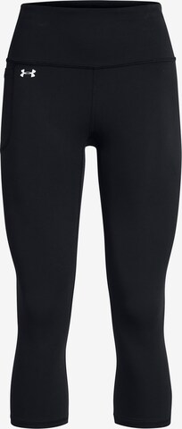 UNDER ARMOUR Skinny Workout Pants 'Motion Capris' in Black: front