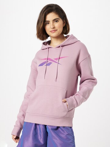 ReebokSportska sweater majica 'Doorbuster' - ljubičasta boja: prednji dio