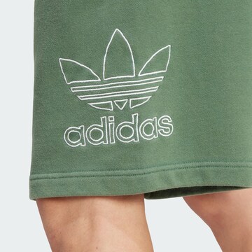 Loosefit Pantaloni 'Adicolor Outline Trefoil' de la ADIDAS ORIGINALS pe verde