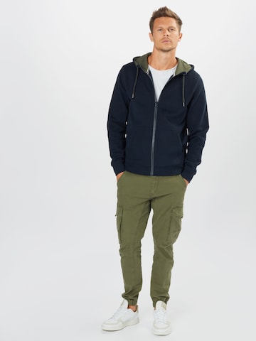 s.Oliver Zip-Up Hoodie in Blue