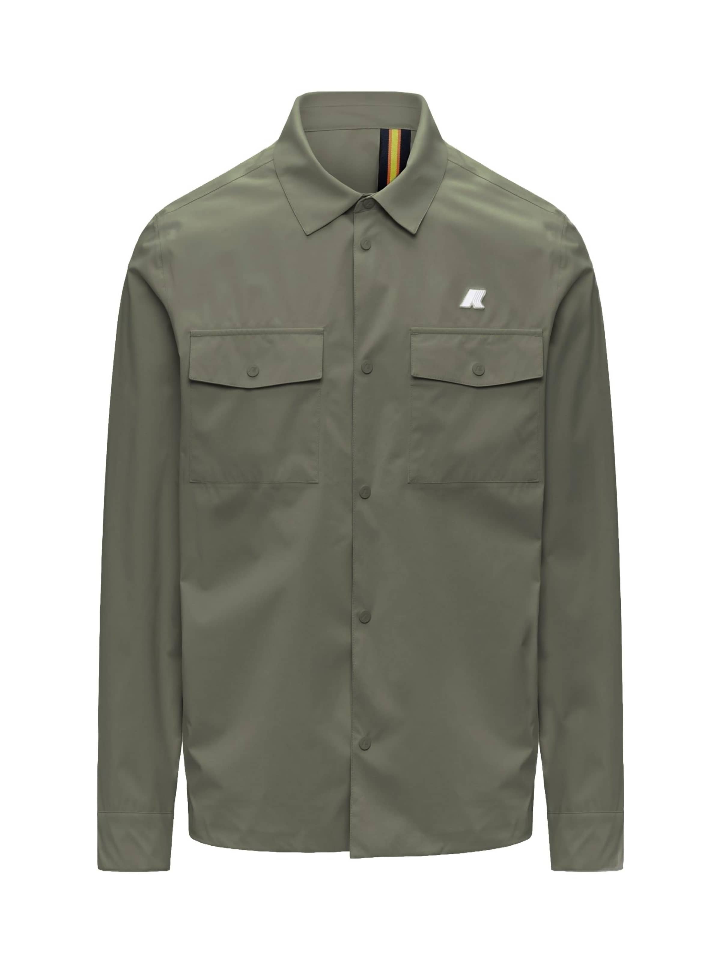 Veste mi-saison K-Way en vert : devant