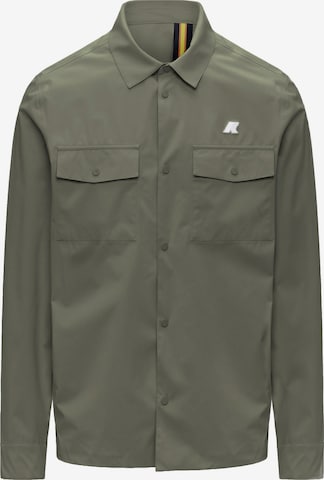 Veste mi-saison K-Way en vert : devant