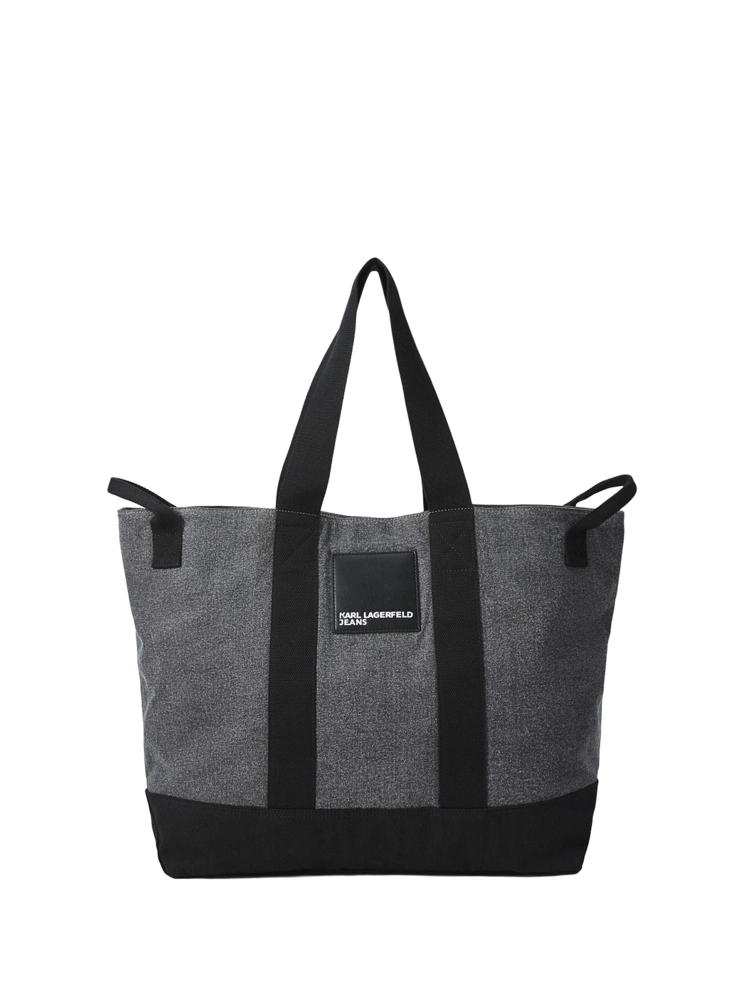 KARL LAGERFELD JEANS Μεγάλη τσάντα σε μαύρο: μπροστά