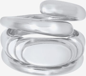 ELLI PREMIUM Ring Siegelring, Wickelring in Silber