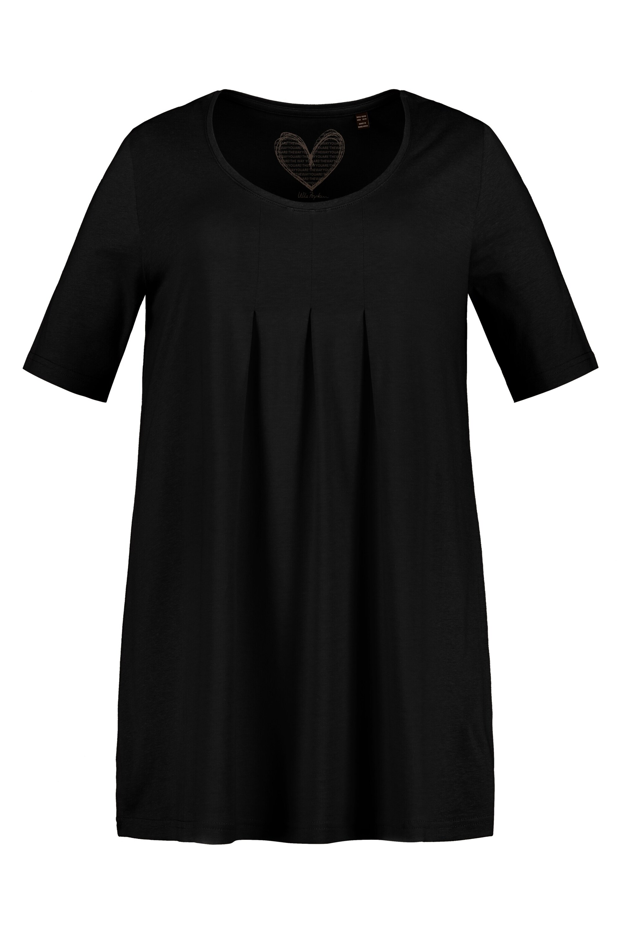 Ulla Popken Shirt in Black: front