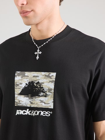 melns JACK & JONES T-Krekls 'JCOBREEZE'