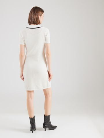 HUGO Knit dress 'Slysy' in White