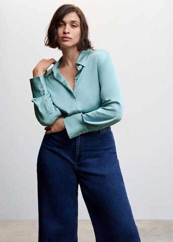 MANGO Bluse in Blau