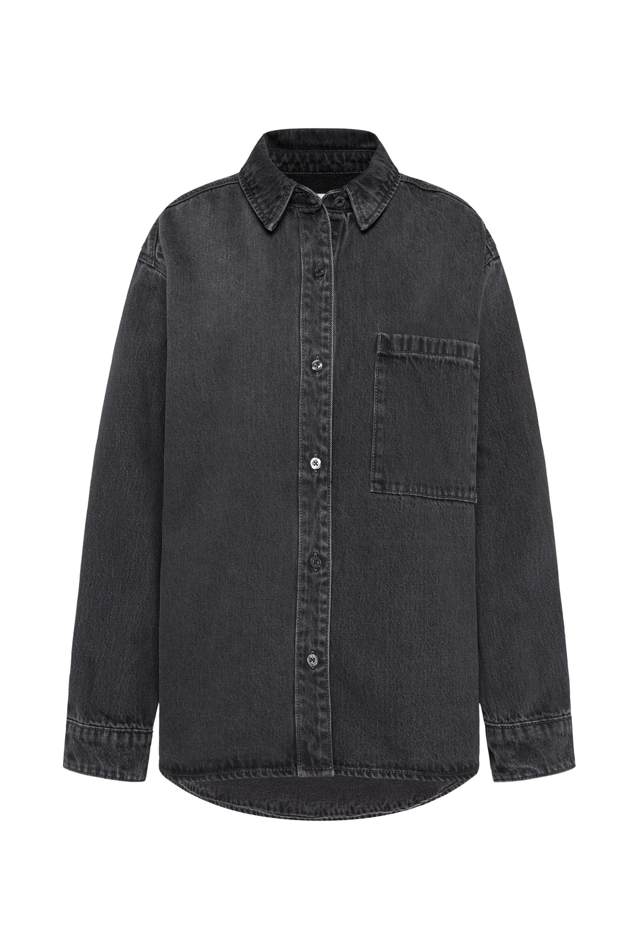 SENSES.THE LABEL Bluse in Grau: Vorderseite