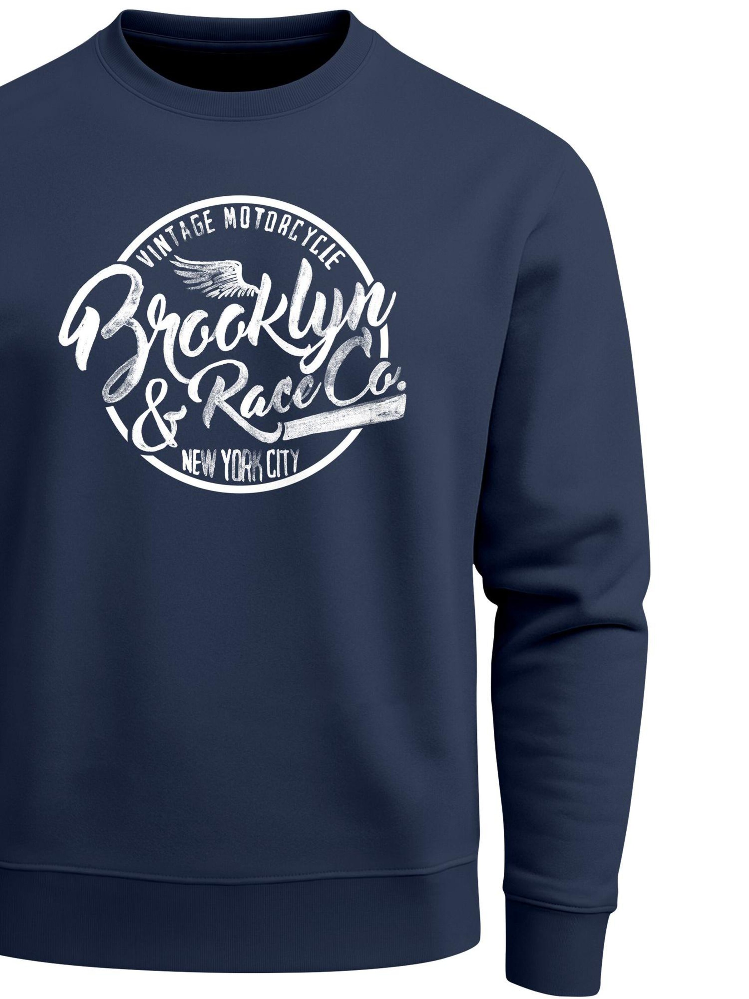 Neverless Sweatshirt 'Brooklyn Race' in Blue