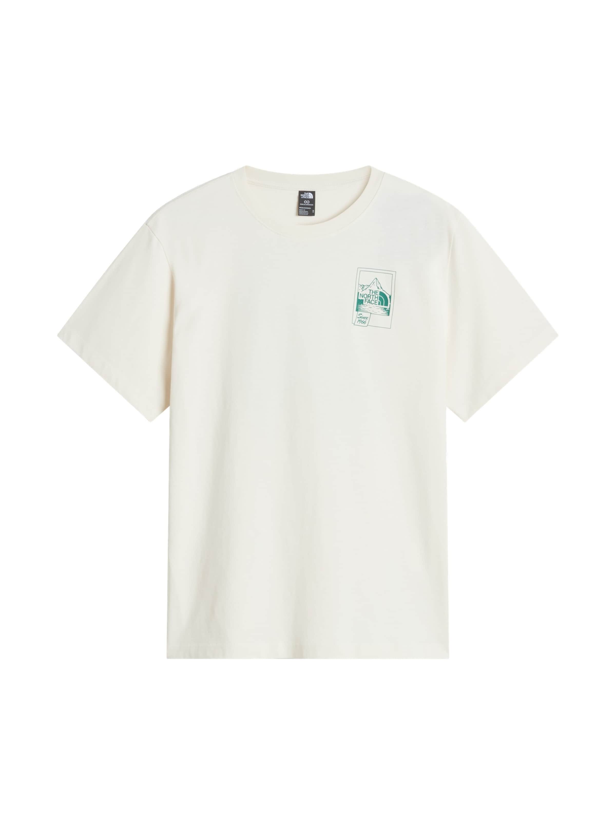 THE NORTH FACE Shirt 'M PHOTO SOUVENIR RELAXED SS TEE' in Wit: voorkant
