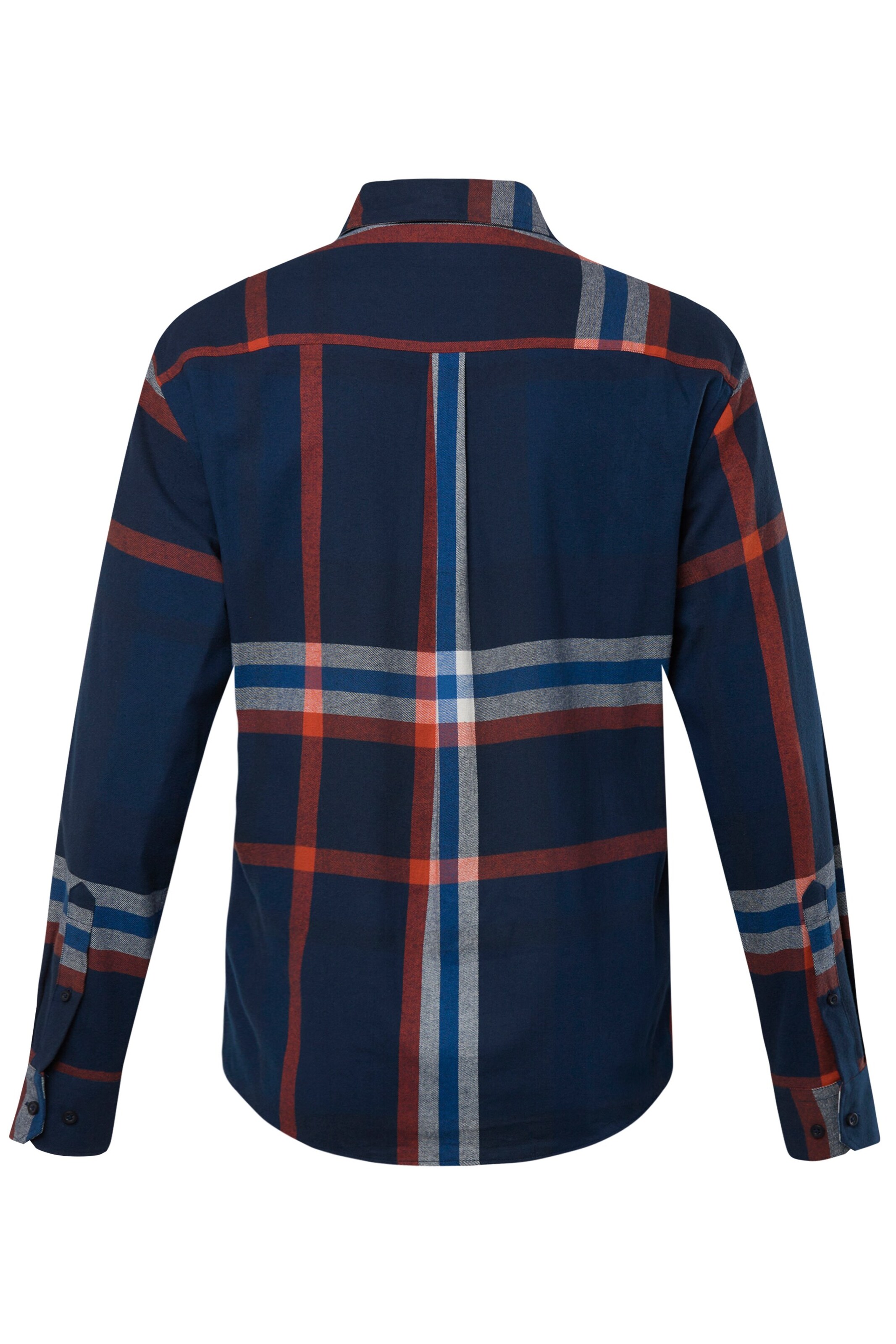 Men Plus Comfort fit Button Up Shirt in Blue