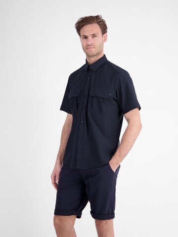 LERROS Regular fit Functioneel overhemd in Blauw: voorkant