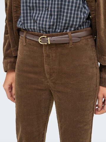 JDY Bootcut Hlače 'JDYCOURTNEY' | rjava barva: sprednja stran
