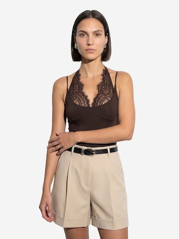 Body a camicia 'Bodys' di Dilvin in marrone