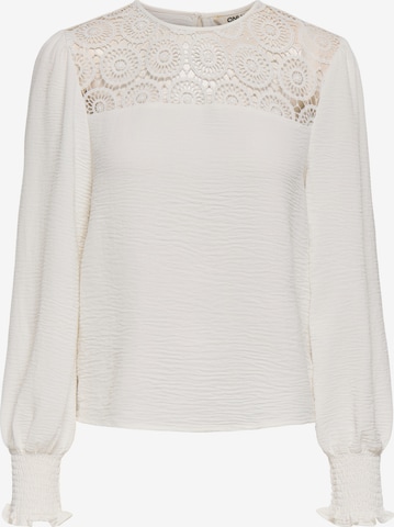 ONLY Bluza 'ONLMette' | bela barva: sprednja stran