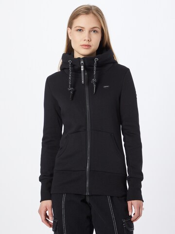 Ragwear Sweat jacket 'NESKA' in Black: front