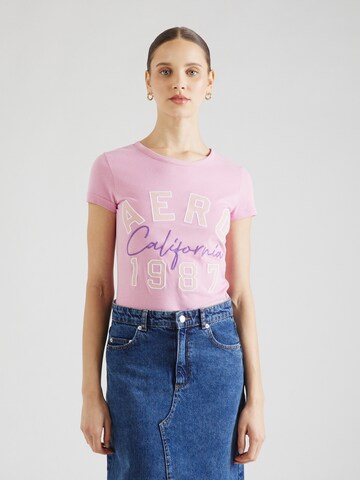 AÉROPOSTALE Shirt 'CALIFORNIA 1987' in Purple: front