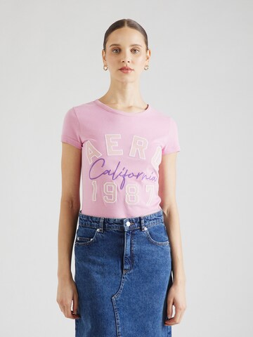 T-shirt 'CALIFORNIA 1987' AÉROPOSTALE en violet : devant